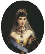 Konstantin Makovsky Portrait of Empress Maria Feodorovna Sweden oil painting artist